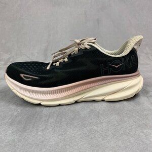 Hoka Womens Shoes Size 9 B Medium Black Pink Clifton 9 Running 1127896 ONQ